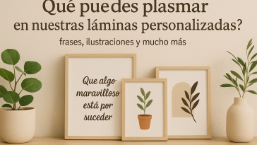 Qué puedes plasmar en nuestras láminas personalizadas